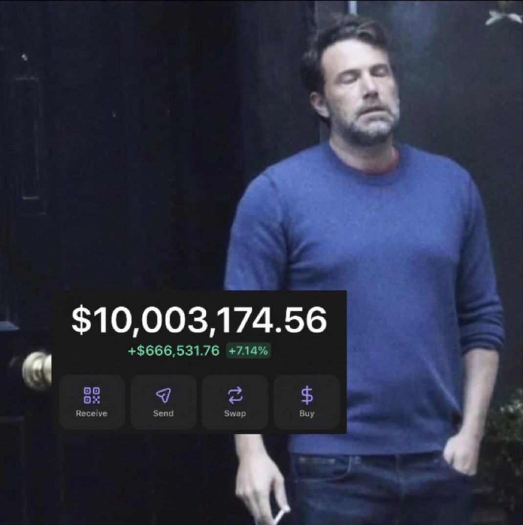 100xjax's tweet photo. POV: you finally got rich in crypto but now your issue is cashing it out https://t.co/eG7Y56FBu6