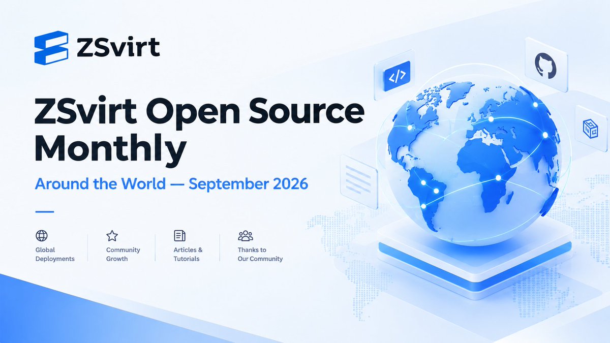 ZSvirt's tweet photo. One month. One world. 🌍

ZSvirt is now open source — and this is what happened in our first month.

ZSvirt Open Source Monthly — Issue #1

https://t.co/MFe7b2Ip5Z

#ZSvirt #OpenSource #Virtualization https://t.co/mhzPz2oSop