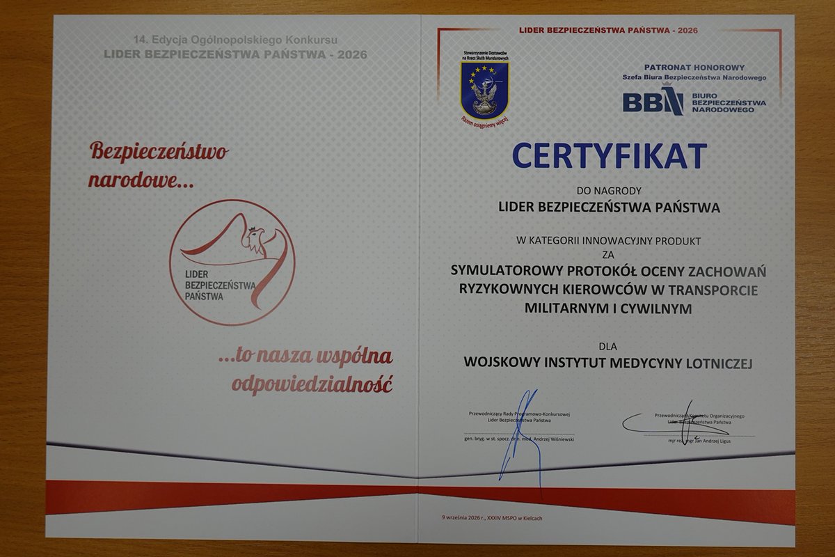WIML_Poland's tweet photo. WIML otrzymał nagrodę specjalną w 14. edycji Ogólnopolskiego Konkursu „Lider Bezpieczeństwa Państwa 2026” w kategorii „Innowacyjny produkt”. Wręczono ją podczas Międzynarodowego Salonu Przemysłu Obronnego (MSPO) w Kielcach.
👉https://t.co/iqlzU6d5jH https://t.co/z22Bj4Ps9J