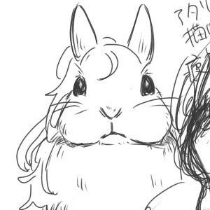 suya_pi_3's tweet photo. リハビリで絵を描いて鍵で上げて、相互に褒めて貰えた朝比奈うさ🐇
TLに流れてきた可愛いうさぎさんを模写して、朝比奈要素付け加えた。 https://t.co/F9ABCcHbM0