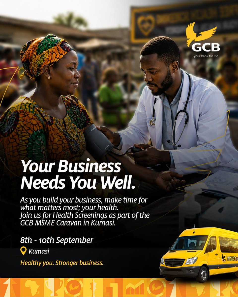 NipabiAgyimi's tweet photo. Your Business, Our Support. GCB MSME Banking brings the Caravan to Kumasi – empowering MSMEs with knowledge, connections and financial solutions.
📍 https://t.co/tSonArz9UU
#GCBMSMECaravan #GCBMSMEBanking https://t.co/0GL2K9mYDY