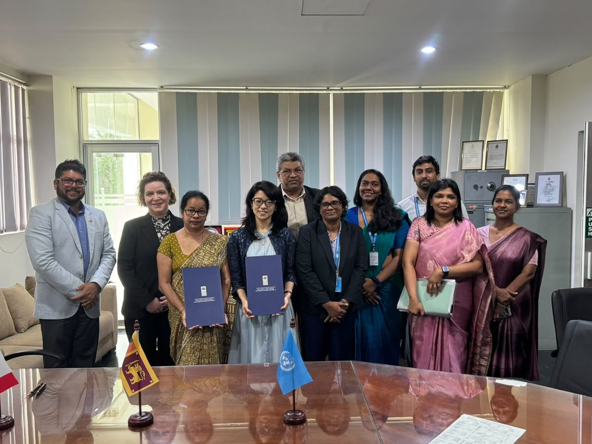 UNDPSriLanka's tweet photo. Today, @UNDP Sri Lanka handed over 17 pieces of critical forensic equipment including an RT-PCR machine and Crime Lite Serology Kit, to the DNA Laboratory of the Government Analyst Department 🧬

This equipment strengthens the accuracy and speed of DNA evidence analysis in SGBV cases, helping clear case backlogs and bring survivors closer to justice.

Handed over by UNDP Resident Representative, @AzusaKubota, to Ms. Kamani Perera, Government Analyst, with Hon. Harshana Nanayakkara, Minister of Justice, and H.E. @IsaboMartin, High Commissioner o Canada.

An initiative as a part of the "Ensuring Justice for Victim Survivors of SGBV in Sri Lanka" project, funded by the @CanHCSriLanka and jointly implemented by UNDP with @UNFPA #SriLanka.

Read: https://t.co/UBnhmQBYtM

@MOJSriLanka @UNDPasiapac
