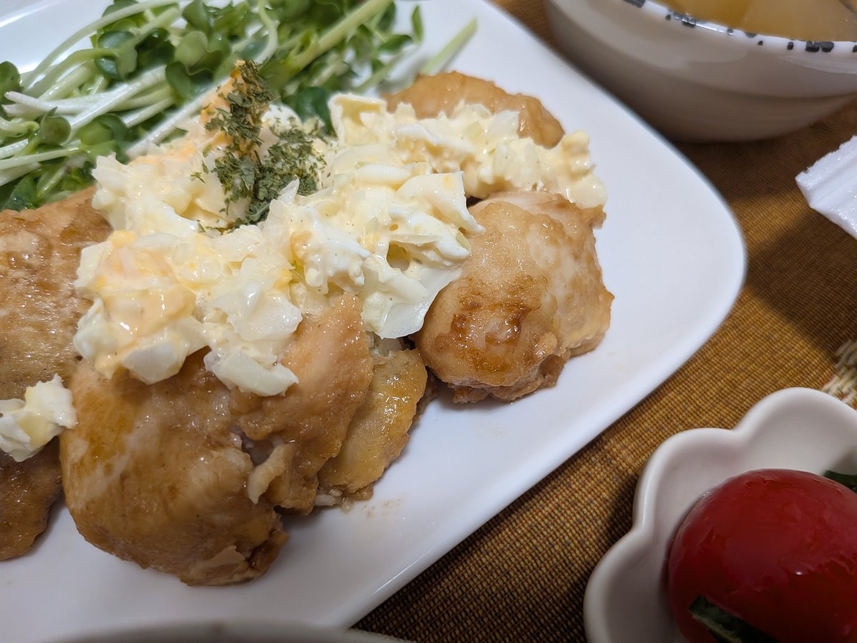 1ypfi's tweet photo. チキチキ南蛮〜(*´ｪ`*) https://t.co/8otJiLxOEY