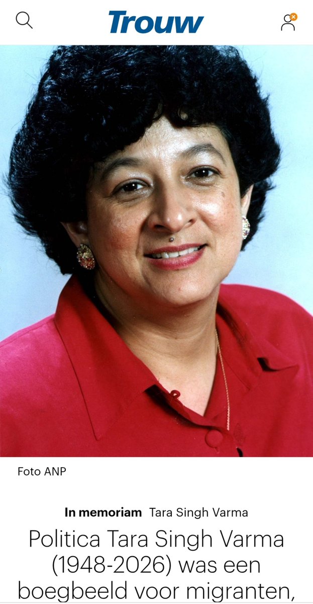 boofketimo's tweet photo. GroenLinks Tara Singh Varma overleed op 14/09/2026 op 78 jarige leeftijd!!😢
Zij gaat de geschiedenis boeken in als leugenaarster, ze veinsde kanker, maar daardoor werd ze wel Tweede Kamer lid voor GroenLinks..!
#Telegraaf #ADnl #BNR #volkskrant #vandaaginside #Nieuwsuur #Buitenhoftv #WNLVandaag #nrc #pauwendewit #NOSjournaal #RTLnieuws #HartvNL #JinekLive #brabantsdagblad #Oranjezomer #nieuwsvandedag #Oranjezondag
https://t.co/Ld5qszTmlA