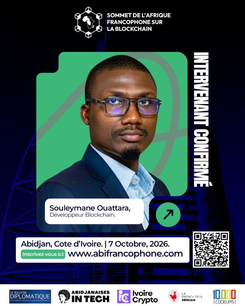 0xWeb3soul's tweet photo. Retrouvez-moi au FABS 2026 ce 7 Octobre 2026 à Abidjan en tant que speaker. https://t.co/Uuv9G6HpKF