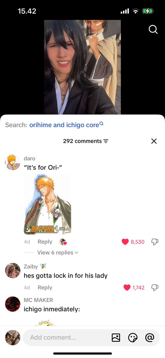 eliathequeen's tweet photo. Im wheezing tiktok ichihime stans are funny af https://t.co/dXct9ZFIf8