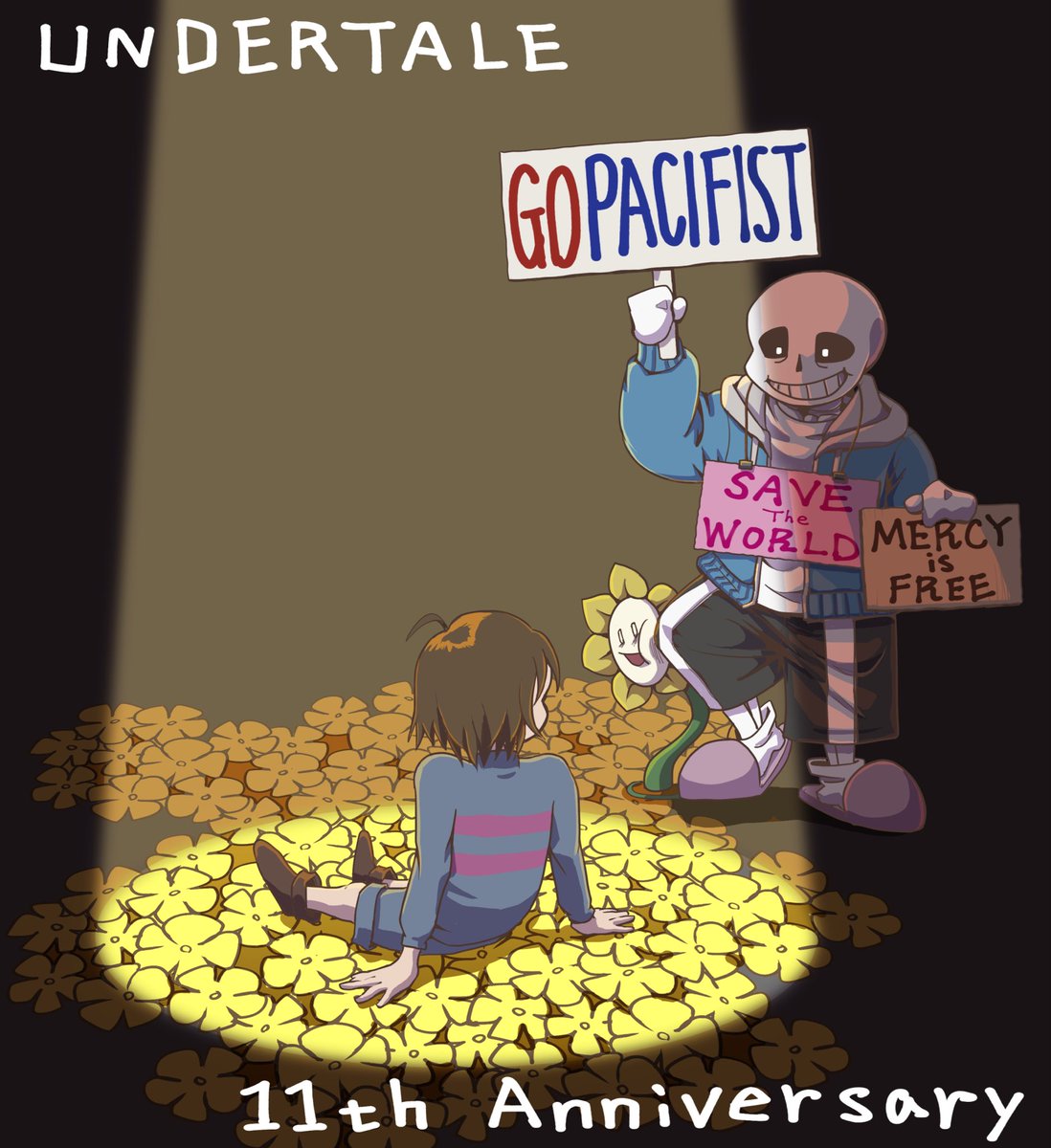 kakuremochirin's tweet photo. 11年目でなりふり構わなくなったサンズ

#undertale11thAnniversary https://t.co/ZylNa4uhD3