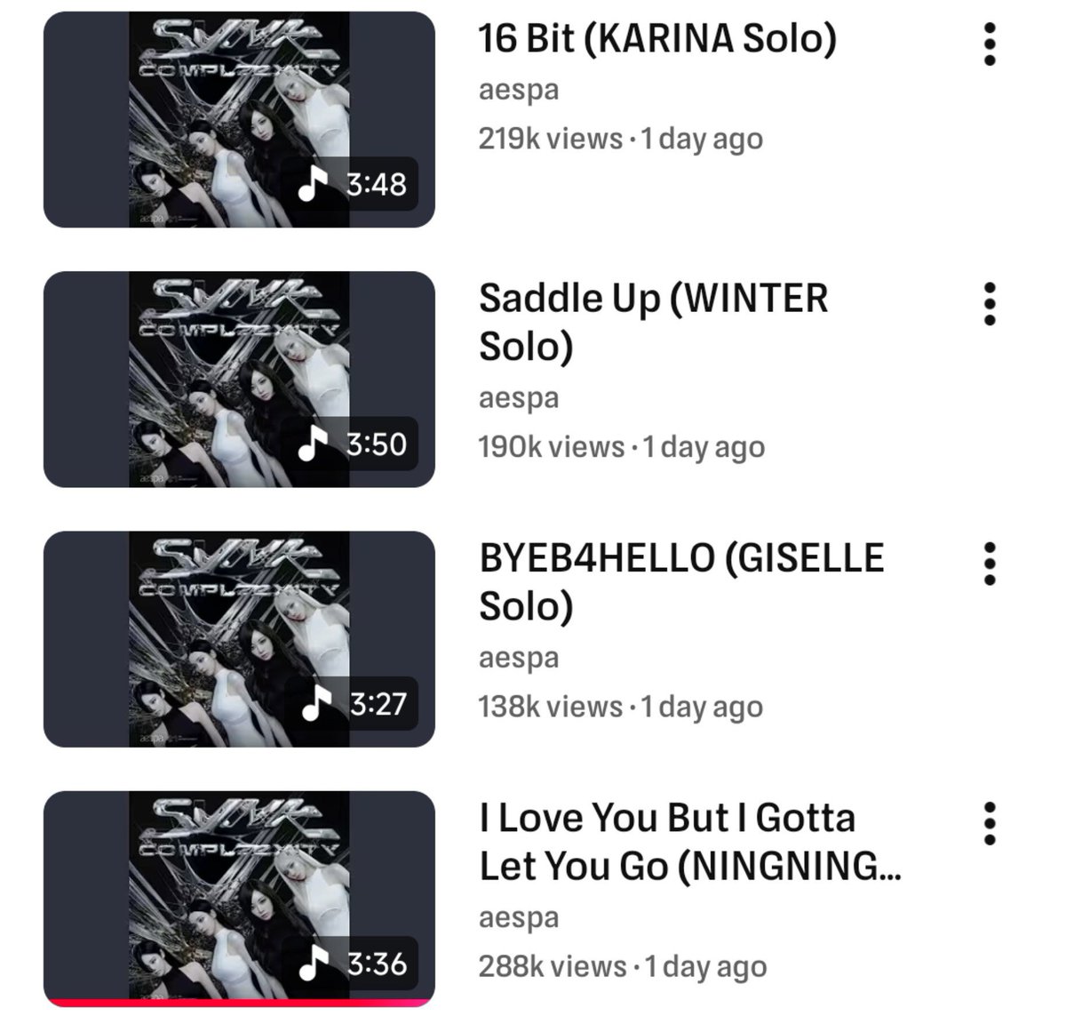 nnglog's tweet photo. I Love You But I Gotta Let You Go by NINGNING being the most viewed on YouTube and most played on YouTube Music 🥹😭

#ILoveYouButIGottaLetYouGo
#NINGNING https://t.co/5zThQ3TWJd