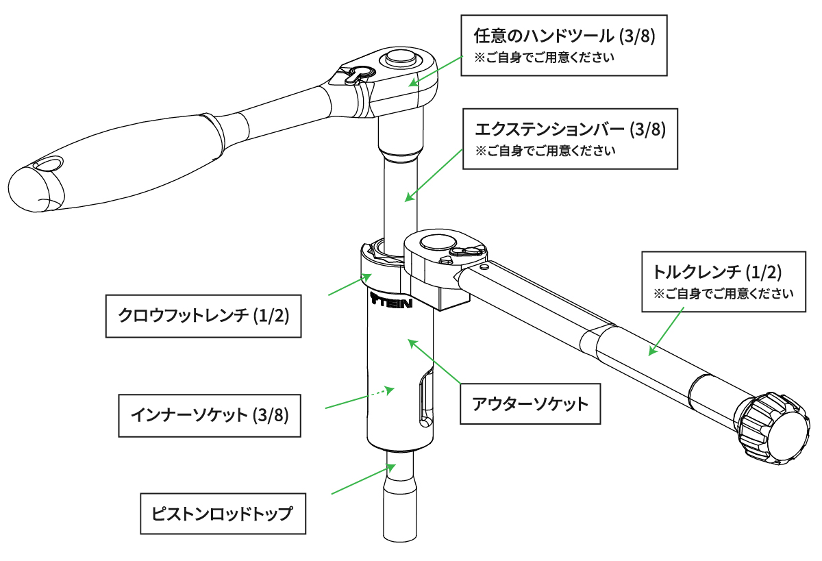 TEIN_INC's tweet photo. トップナットの締結、困ったことはありませんか？
ピストンロッドが供回りしないよう固定しながらのトルク締結、無理だろこれ！ということありませんか？

新発売のテイン製ダンパー専用品”TEIN TOP NUT TOOL”なら、供回りしないように固定しトルクレンチで正確にトップナットを締結できます💁‍♂️ https://t.co/tAcHix5bCT