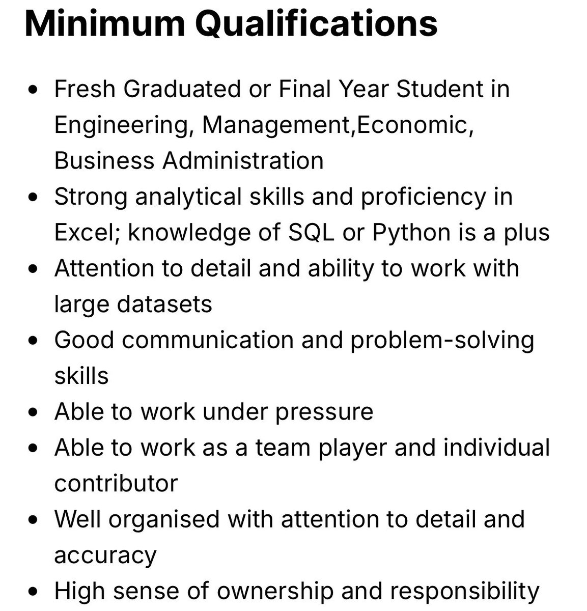 sipalinglogstic's tweet photo. Buat  freshgrad atau mahasiswa tingkat akhir dan tertarik dunia Supply Chain, quickcomm yg iklannya ga abis2 buka loker intern nih. ASTRO buka Supply & Operations Planning Intern.

Kerjaannya: • Hitung order qty dari stock + outstanding PO + demand • Hitung kebutuhan SKU pake BOM • Decide kapasitas gudang & approval reschedule • Jaga OOS, lost sales, sama DOI • Side project: automate BAU pake tools data (Excel wajib, SQL/Python nilai plus)

Kalo suka ngulik data, gas apply:
https://t.co/dGW6DaEfmg
