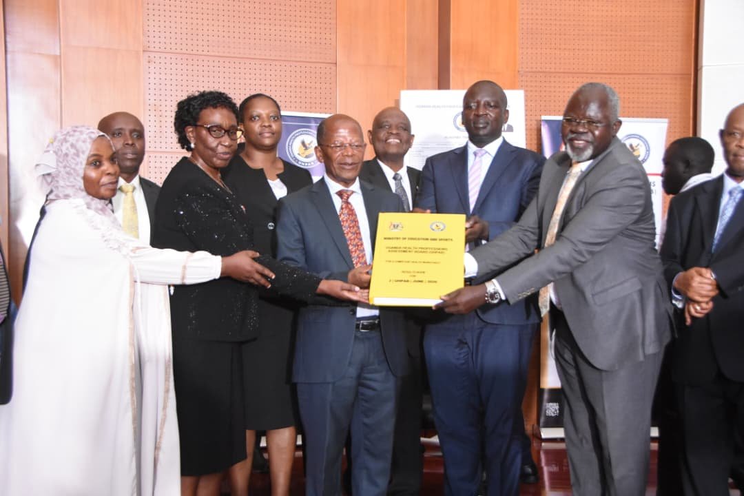 kyobesarah's tweet photo. @UHPABofficial releases the 3rd series  UHPAB assessment conducted from 15th to 26th June 2026
 (3/UHPAB/JUN2026). The release was presided over by Acting Minister of @Educ_SportsUg  hon. @DrMuyingo at OPM Auditorium https://t.co/aTflcI12Qo