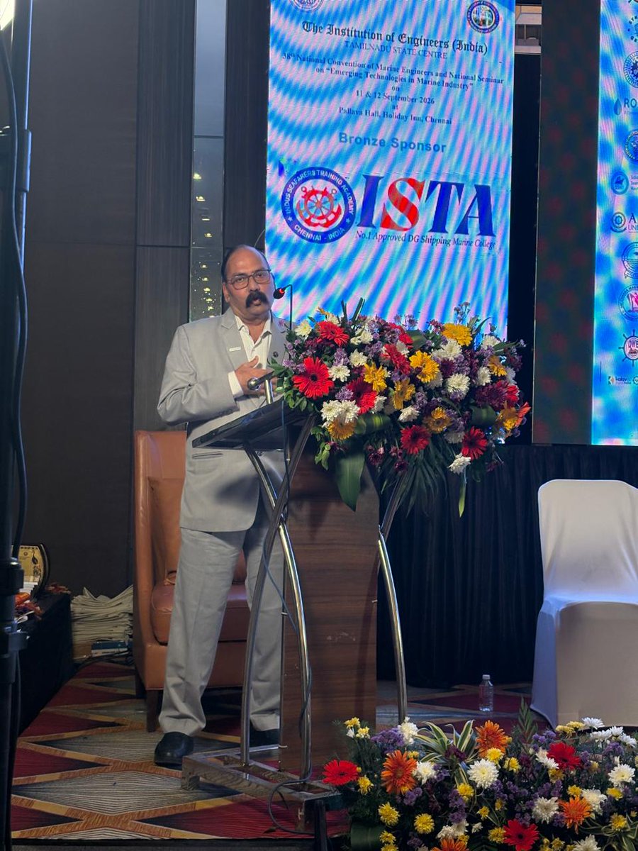 irclass's tweet photo. Mr. P. K. Mishra, MD, @irclass was felicitated with the Eminent Engineer Award at the 38th National Convention of Marine Engineers &amp; National Seminar on 'Emerging Technologies in Marine Industry', organised by The Institution of Engineers(India)Tamil Nadu State Centre in Chennai. https://t.co/r4hvvGBVsd