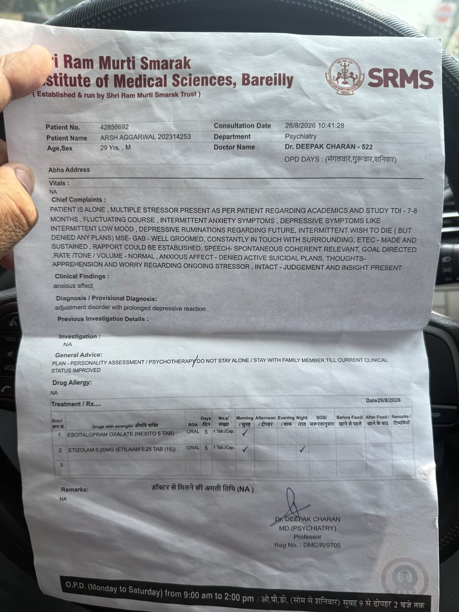 drarsh1998's tweet photo. Please help me against mental harrasment, threats of academic victimisation, and unfair treatment by Head of department, Shri Ram murti Smarak institute of Medical Sciences Bareilly, Please sir, help me otherwise i ll have to end up my life,  @brajeshpathakup @myogiadityanath https://t.co/OhIfOxmV54