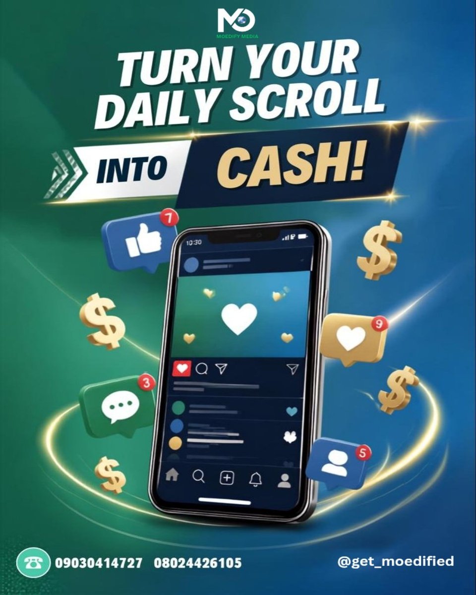 get_moedified's tweet photo. If you’re active on social media and looking for a simple side gig, we’re opening up Engage &amp; Earn by Moedify. 📲💸

Like, comment, repost &amp; reshare content, while learning how social media engagement works.

Interested? Join us. 🚀

DM 09030414727 | 08024426105 to get started. https://t.co/DSvalmHp7J