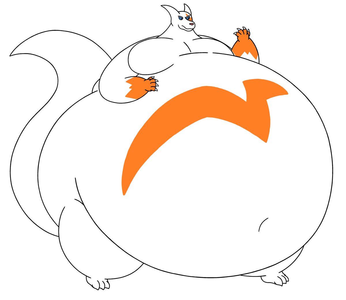 FatassCharizard's tweet photo. That one time I got turned into a big round Zangoose https://t.co/w753kh3SbP