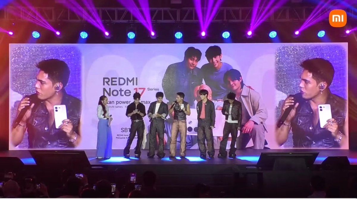 maria171819g's tweet photo. Lagare ang SB19 today! After dito deritso Awit Awards.

REDMI LAUNCH WITH SB19
@SB19Official #SB19 
#REDMINote17SeriesxSB19 https://t.co/OhhqJSjA6X