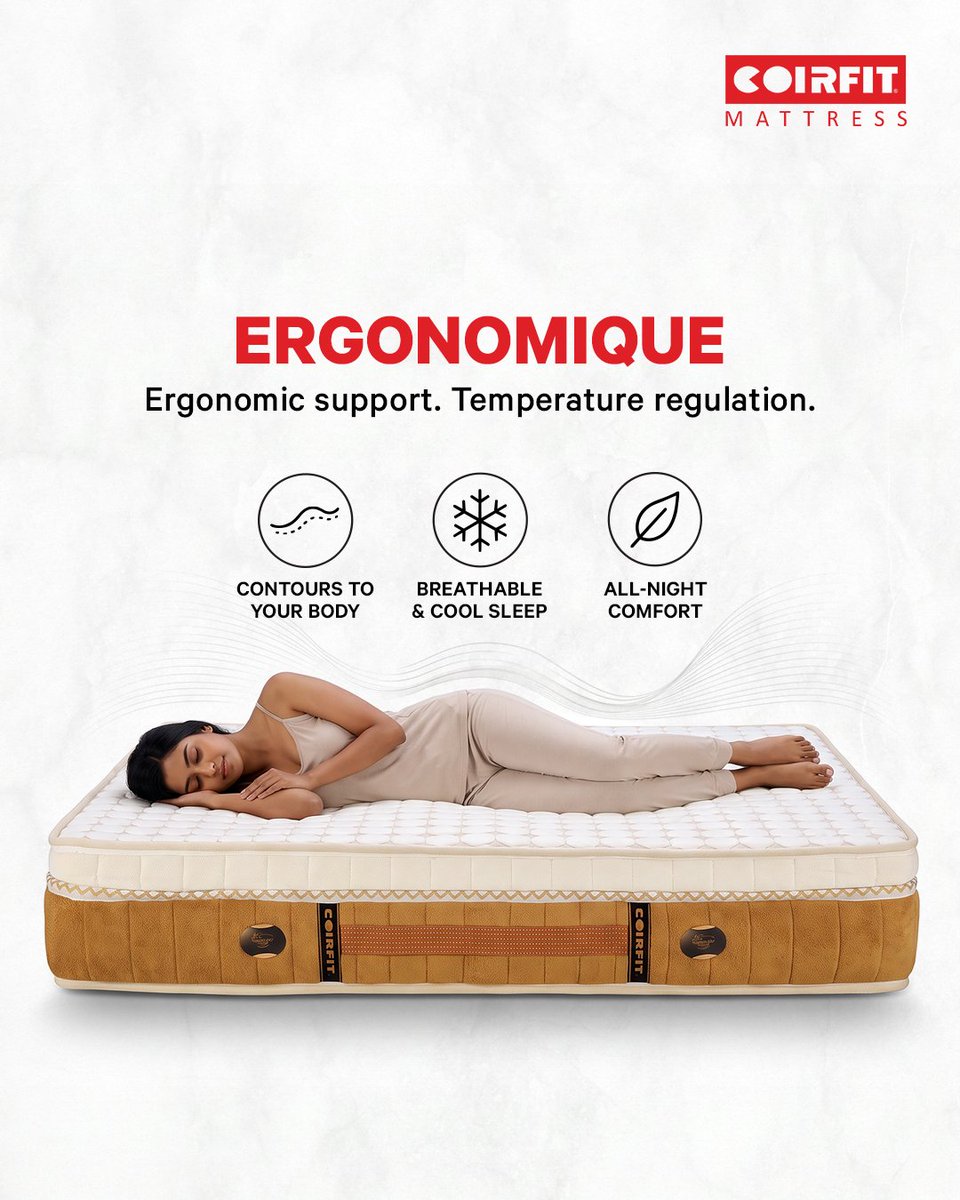 coirfit's tweet photo. Elevate your sleep experience with the i-ORTHO Mattress by Coirfit. 

https://t.co/BJYlyNm3Qc

#Coirfit #iORTHO #OrthoMattress #OrthopedicMattress #OrthopedicSupport #BackSupport #SpineSupport #MattressIndia #MattressUpgrade #SleepComfort https://t.co/wylc9DsNbT