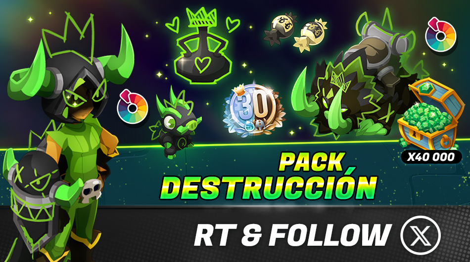 DOFUSTouch_ES's tweet photo. 💥 ¡Su diversión es lo más importante! ¡Den rienda suelta a sus impulsos, incluso a los más destructivos! Abracen el caos y luego... ¡disfruten del resultado con el Pack Destrucción!

➡️ https://t.co/75brjBnI3g

🔁RT + Follow para intentar ganar el Pack Destrucción! https://t.co/hznTjBzBcz