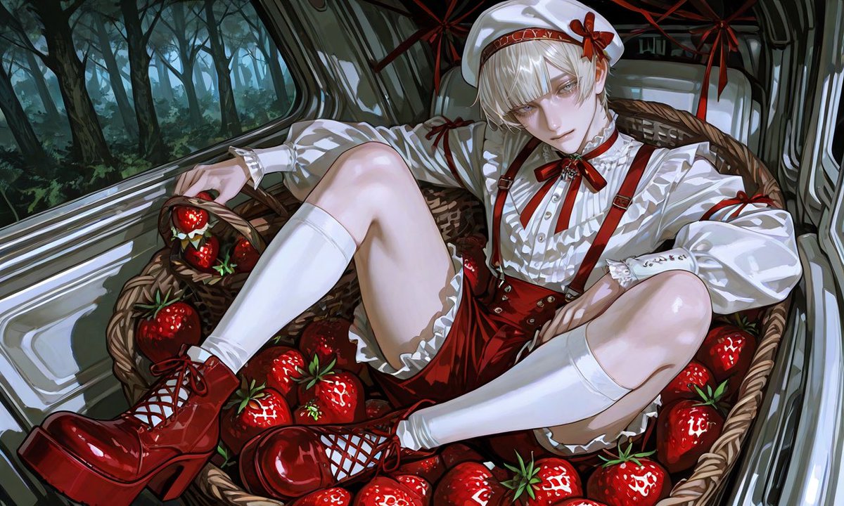 neve_zeta's tweet photo. 【衣装プロンプト配布】
#隠し味のみりん

15日なので いちごロリータ🍓🧺✨️

スカートﾀｲﾌﾟとパンツﾀｲﾌﾟあります❣️
リプのALTに貼ってあります💕
F内外問わず引用🆙してくれたら喜びます🎶
横画面推奨ですɞ̴̶̷̥⩊ɞ̴̶̷̥💦💦
モデロラによって左右されたり既出だったらすみません😭 https://t.co/YcNv3lWJID