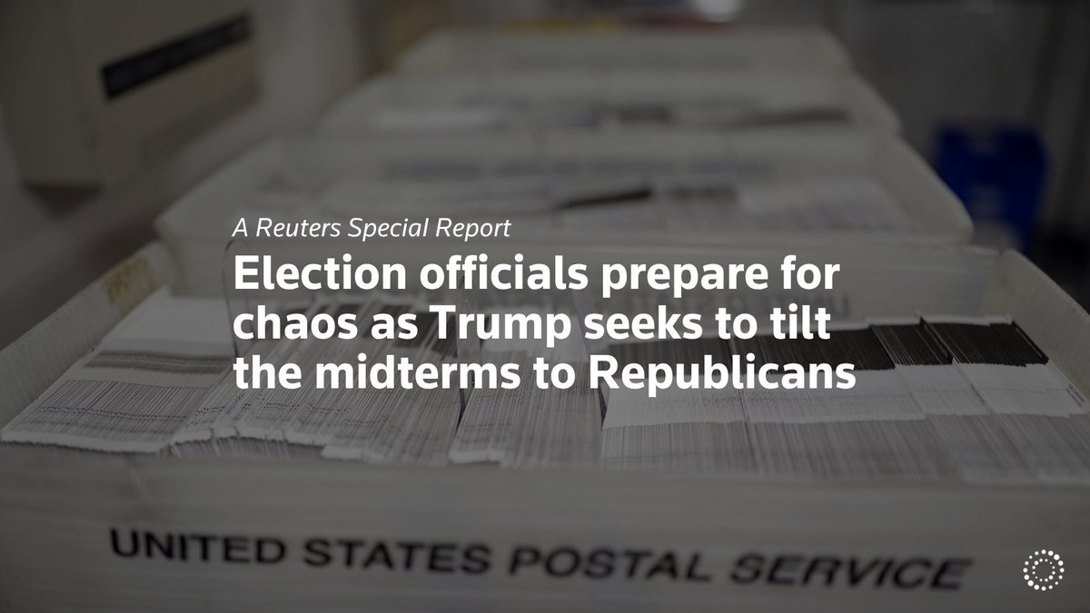 specialreports's tweet photo. Under the US Constitution, elections are administered by states and localities, not the president. But Trump has urged Republicans to 'nationalize' voting in at least 15 places. Read our special report: https://t.co/jPLHfA5uVi https://t.co/PjfUDyjEk5