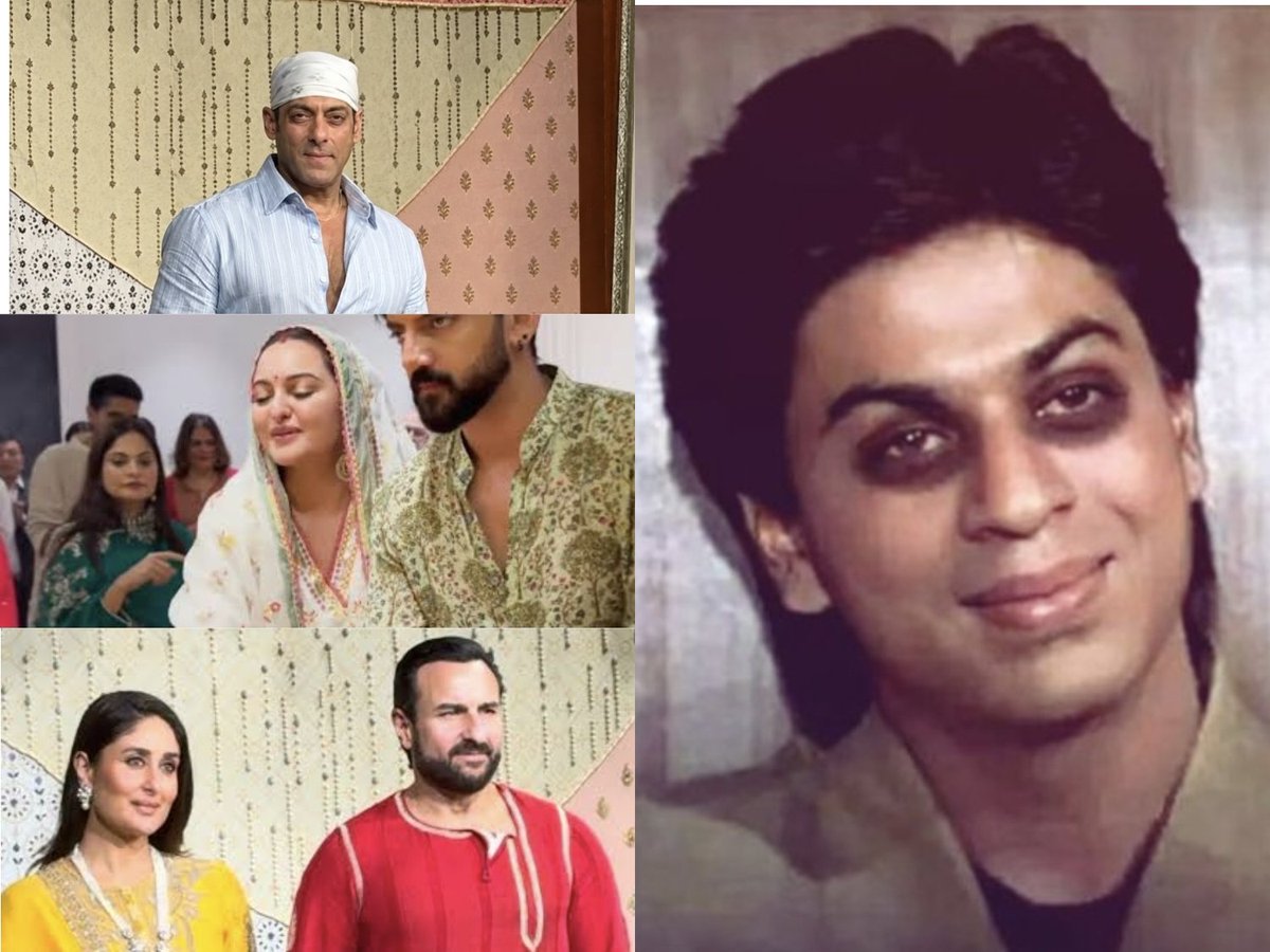 Neeteshx5's tweet photo. Khans during                           Meanwhile 
Ganpati Puja                              1 Khan https://t.co/Qa0viqZjkO