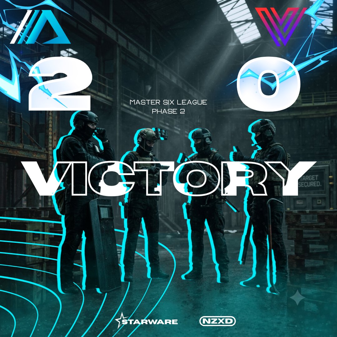 DYNA_R6's tweet photo. We take the FF win yesterday against @Team_Ventus_R6  for our @MasterSixLeague match.

Never the way we want to secure a victory. Wishing the guys at TeamVentus all the best as they rebuild their roster—hope to see you back on the server soon! 👊

#Getchally https://t.co/9cMk1DJPtZ