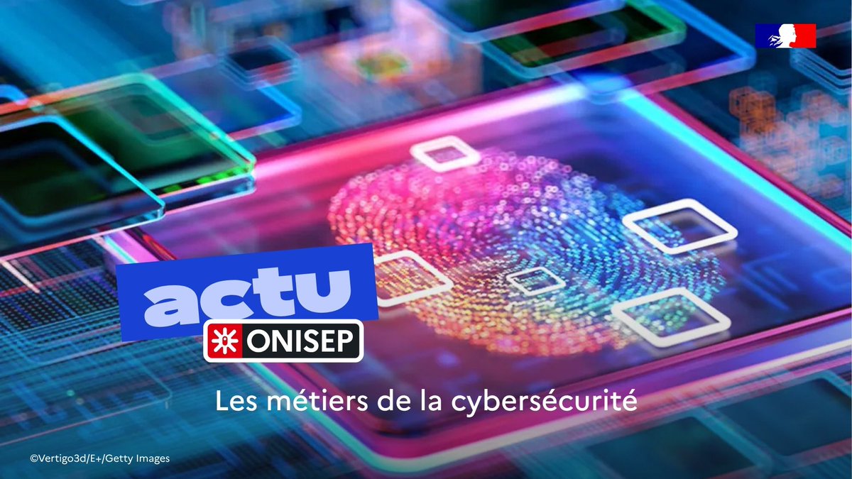 Onisep's tweet photo. 📌 Les #métiers de la #cybersécurité recrutent !
➡️ L'#Onisep vous aide à découvrir les métiers, #formations, #compétences recherchées, les certifications et les débouchés d'un secteur en pleine croissance 👉️https://t.co/rgUmq9pgB1 
#Orientation #France2030 #NextGenerationEU https://t.co/5qOfBglmyn