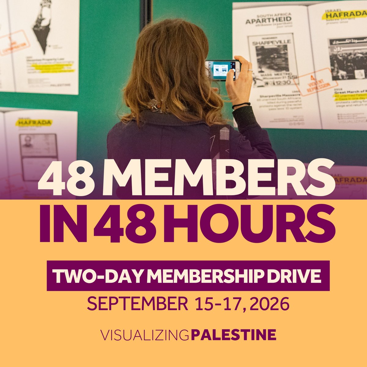 visualizingpal's tweet photo. In the next 48 hours, we hope to welcome 48 new VP members to our community to sustain and strengthen our work.

VP members are individuals who make a recurring monthly or yearly donation of any amount.

Be 1 of 48 new VP members: https://t.co/cMP7rqAsOL https://t.co/q00ILLMFWj