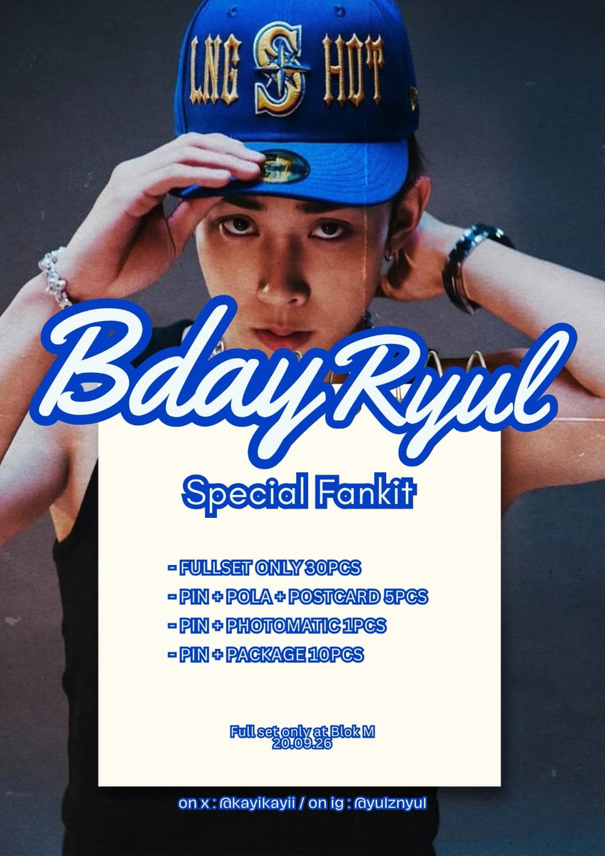 kayikayii's tweet photo. ✯ FINAL RESULT ✯

—⁠☆ EARLY FREEBIES B'DAY RYUL 
💭

🗓️ Sunday, 20.09.29
⏰ Around 2PM - 7PM
🎁 You can claim fullset at Blok M
❗ LIMITED STOCK 

#RYUL #LNGSHOT

help rt/like mentimun🤍 https://t.co/EAcdiyeAgM