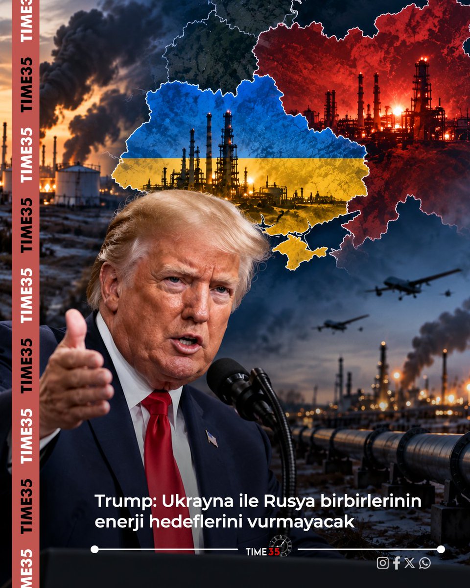time35medya's tweet photo. Trump: Rusya ve Ukrayna enerji tesislerini vurmayacak 

https://t.co/TZtSeYKb1Y https://t.co/atQlZr1Ij9