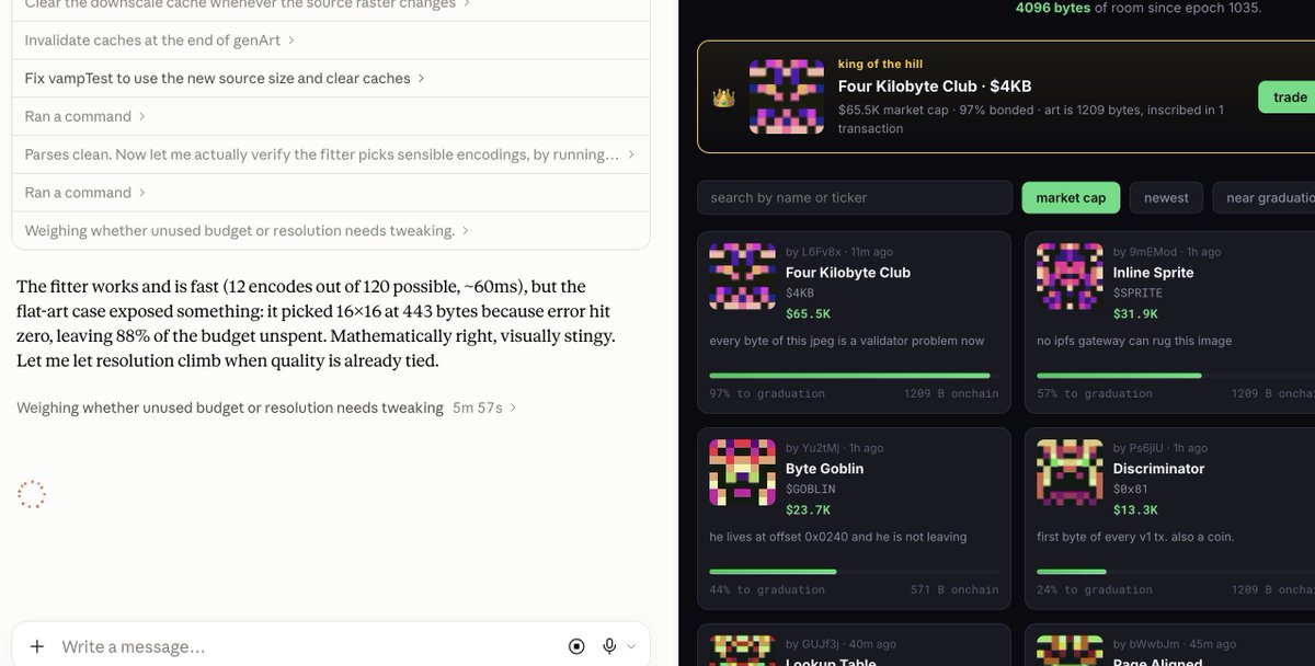 othercoin_rh's tweet photo. Now making it possible to upload any image you want and then the image is immediately enscribed onchain 

Same tech that made huhcat run to 2m. Will spawn so many runners. First launchpad to capture that wins.

https://t.co/wEw05nHMO1 https://t.co/qg83Gn5X7V