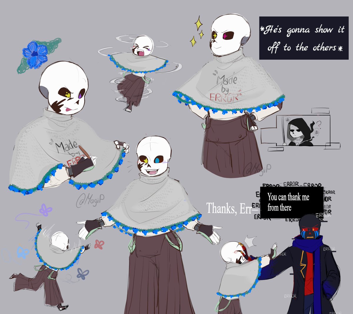 MagitorP's tweet photo. I absolutely adore those little flower poncho)?, so imagining an ErrorInk version of this trend was just too irresistible.
/Que alguien me regale un ponchito así porfavor , amoooo
#errorink #sancest #inksans #errorsans #utmv https://t.co/Bcgvna2IZM