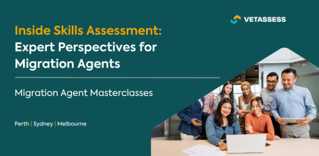 VETASSESS's tweet photo. Sydney + Melbourne — we’re coming to you. 

Join our Migration Agent Masterclass for expert insights, real examples, and a live Q&amp;A with VETASSESS assessors. Sydney: 29 Sept Melbourne: 15 Oct Limited spots. 

Register now: https://t.co/GOLKgVbi1E https://t.co/eWeIXmPWf8