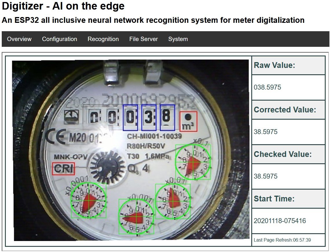 21_borv's tweet photo. How to turn an old water or electricity meter into a smart one without replacing the meter itself?

The AI-on-the-edge-device project uses an inexpensive combination of ESP32-CAM + camera + small neural network for this purpose.

The device takes photos of the readings at set intervals, highlights the necessary areas on the dial, and recognizes the numbers right on the spot.

The data can be sent to:

- Home Assistant;
- MQTT broker;
- InfluxDB;
- REST API.

That is, the old analog meter is turned into a data source for home automation.

The project supports scenarios for meters:

- water;
- electricity;
- gas.

The device itself is small, approximately 3 × 4.5 × 2 cm, and, according to the project description, costs less than 10 euros, excluding additional parts.

Inside, there is:

- image processing;
- TensorFlow Lite;
- web interface;
- built‑in backlight;
- OTA updates;
- configuration via SD card;
- integration with home systems.

The main advantage of this approach is that you don’t need to interfere with the meter or connect to its electronics.

GitHub:  
https://t.co/gWxi3C8jWp