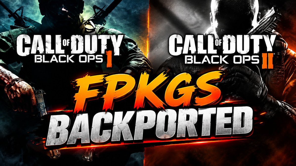 soflysojoe's tweet photo. 🚨 BLACK OPS I & II FPKGS BACKPORTED! 🔥
BO1 & BO2 are now getting FPKG backport to run on newer jailbroken systems!
BO1: https://t.co/iMm6AZyr7n
BO2: https://t.co/jGR88Ew3rD
#PS4 #PS5 #Jailbreak #BlackOps #BlackOps2 #CallOfDuty #FPKG https://t.co/JPgV5dJhNB