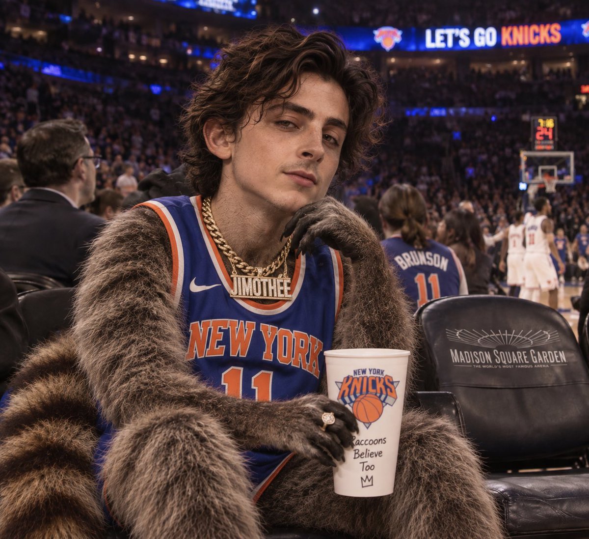 crash_overr1d3's tweet photo. Yo @RealChalamet, looks like you stepped into The Fly chamber and came out as $Jimothee. What you think? 🦝🕴🏻🎬 #Jimothee https://t.co/b97WjqHUHI