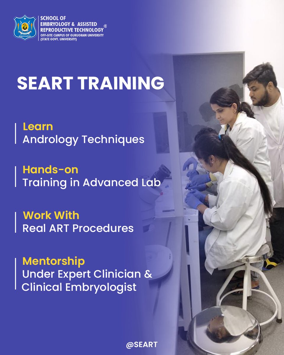 SeartEmbryology's tweet photo. Understanding Andrology in Assisted Reproductive Technology
.
#SEART #Andrology #AndrologyInART #AssistedReproductiveTechnology #ClinicalEmbryology #EmbryologyTraining #MScClinicalEmbryology #EmbryologyStudents #AndrologyTraining #ART #ReproductiveMedicine #MedicalEducation https://t.co/542VRdmqB2
