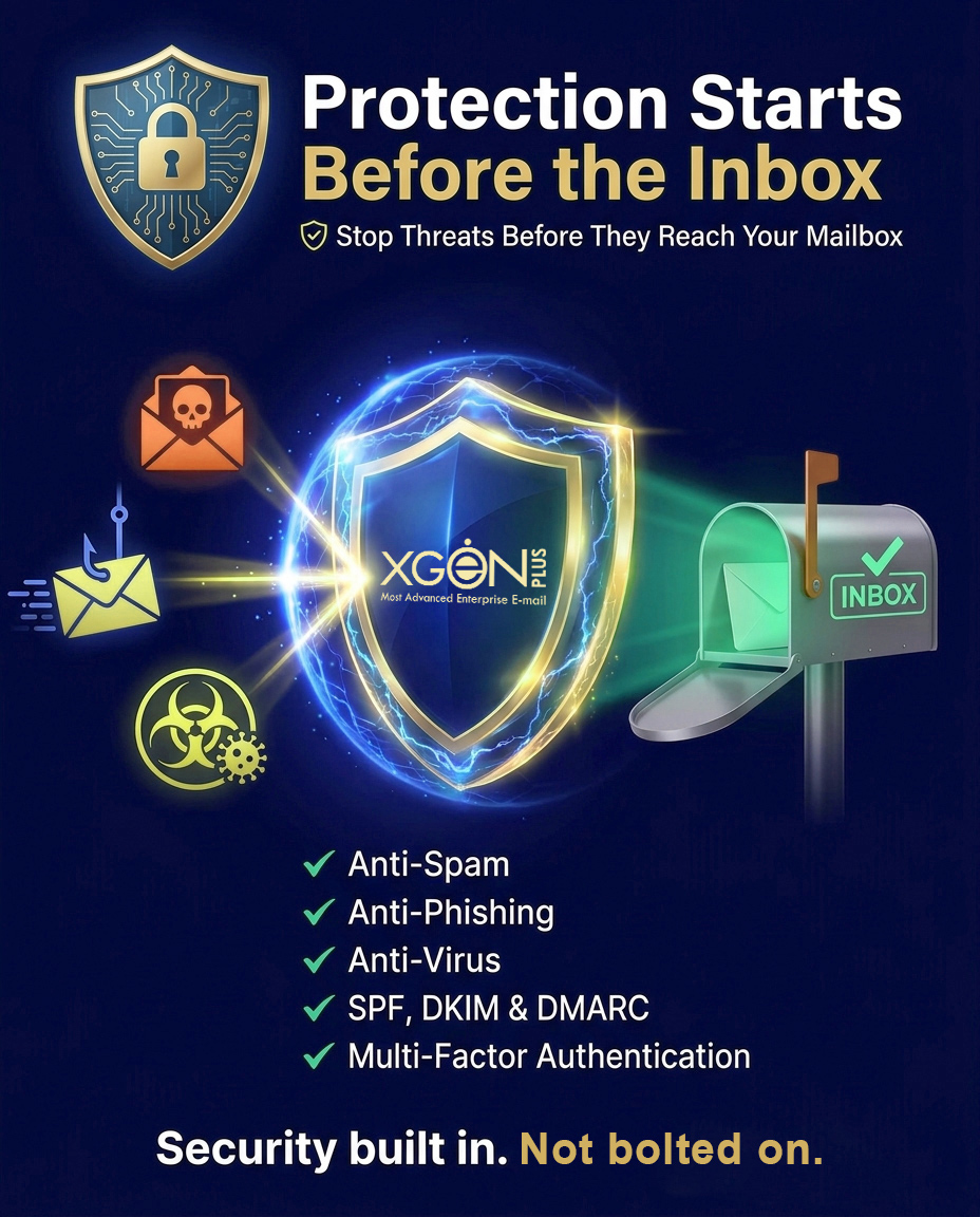 xgenplus's tweet photo. Your inbox holds more than emails. It holds your business. 🔐

Protect it with XgenPlus — with Email Encryption, S/MIME, PKI, DLP, MFA &amp; Data Sovereignty.

Don’t just host email. Secure your communication.

#XgenPlus #EmailSecurity #CyberSecurity #BusinessEmail https://t.co/saurq8w1NU