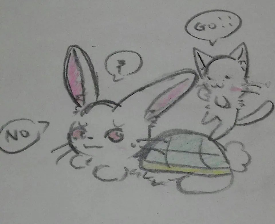 391okami's tweet photo. #絵描きさんフォロバ１００ 
 #絵描きさんと繋がりたい 
うさかめ（うちの子） https://t.co/d00DyB0OFd