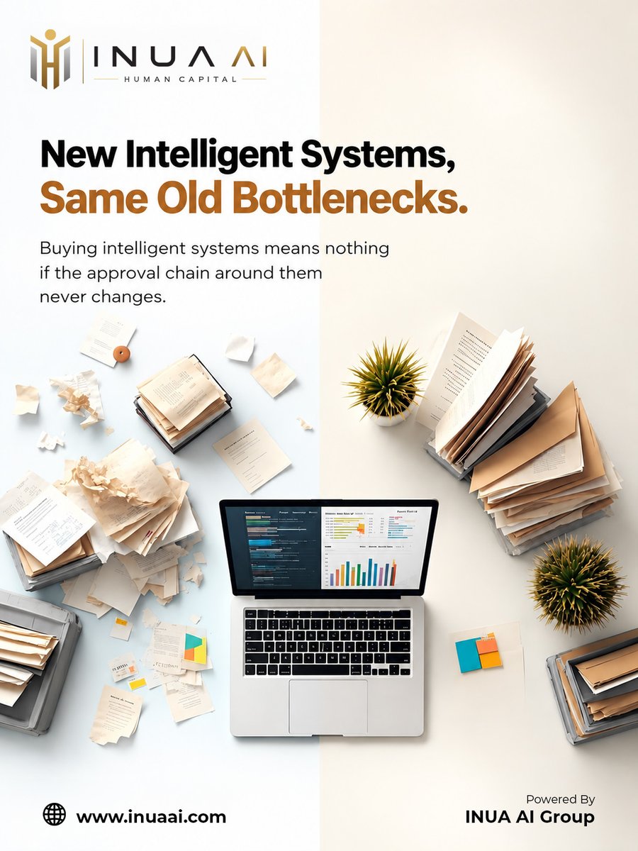 INUAAIHC's tweet photo. New intelligent systems, same old approval bottlenecks. @INUAAIHC  fixes that mismatch at scale.

#INUAAIGroup #INUAHC #RealizePossibilities #EnterpriseTransformation #ScalableDelivery #IntelligenceAge #AIReadiness https://t.co/KXT0dl6sGZ