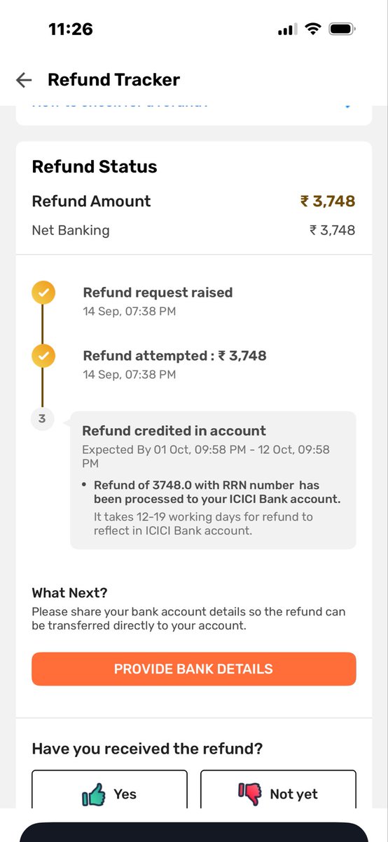 vbajaj1978's tweet photo. @EtihadHelp @IATA @AirSewaIndia @etihad @BJP4India @TimesNow Yes u have repeating the seem lines that continue liaising with ur agent which I am doing &amp; @goibibo have clearly told me that they have receive just ₹3748 from @etihad they have even shared the document so if u can send me a receipt where u have paid in full it will he helpful https://t.co/XP7tw1JJaC