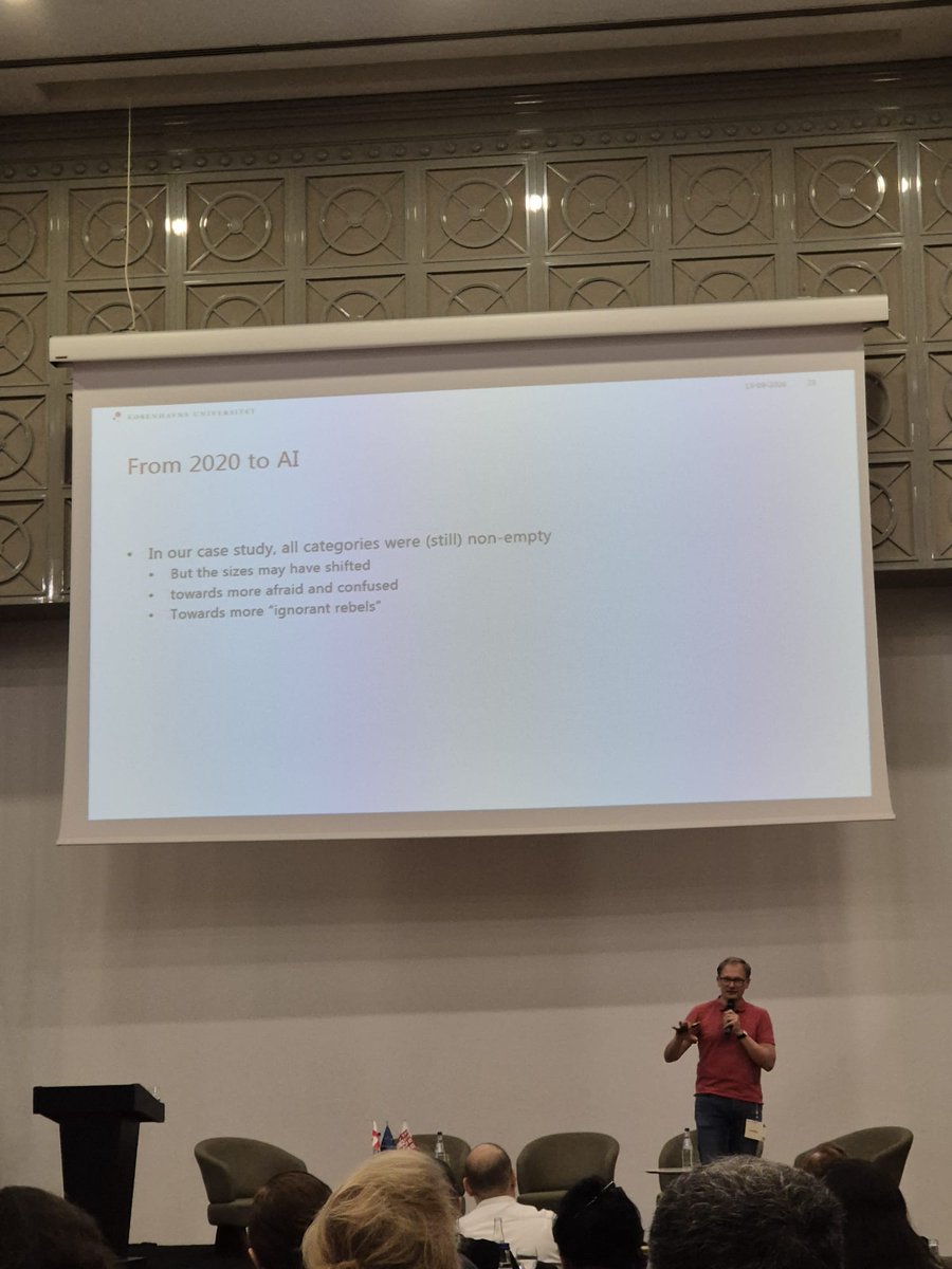 ENAIntegrity's tweet photo. Second day of #ECEIA26 starts with a keynote by Mads Goddiksen, presenting INTEGRITY study on students &amp; academic micsonduct: "with AI, the old student dilemas are still there, but the student categories shifted towards more afraid and confused and towards more "ignorant rebels". https://t.co/0ajOXDBGUo