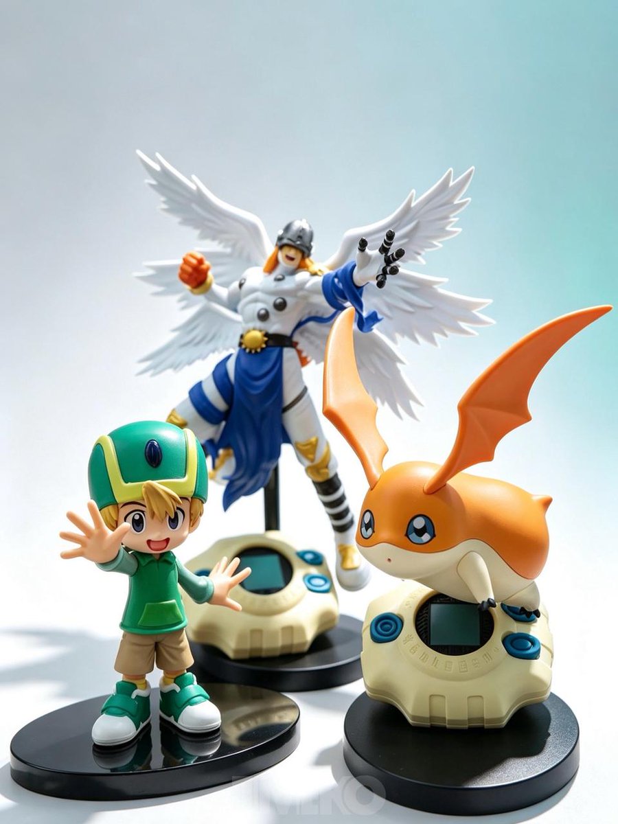 TIMEKO_hobby's tweet photo. あのデジヴァイスとともにフィギュア化する「デジヴァイスタンド！」シリーズ先鋒、
エンジェモン・パタモンが登場です！
可愛らしく空を飛ぶパタモンと、大迫力のエンジェモンを並べれば、デジモンの世界観に浸れること間違いなし！
店頭でチェックしてみてください！✨

#フィギュア　＃デジモン https://t.co/lajE6mVIXF