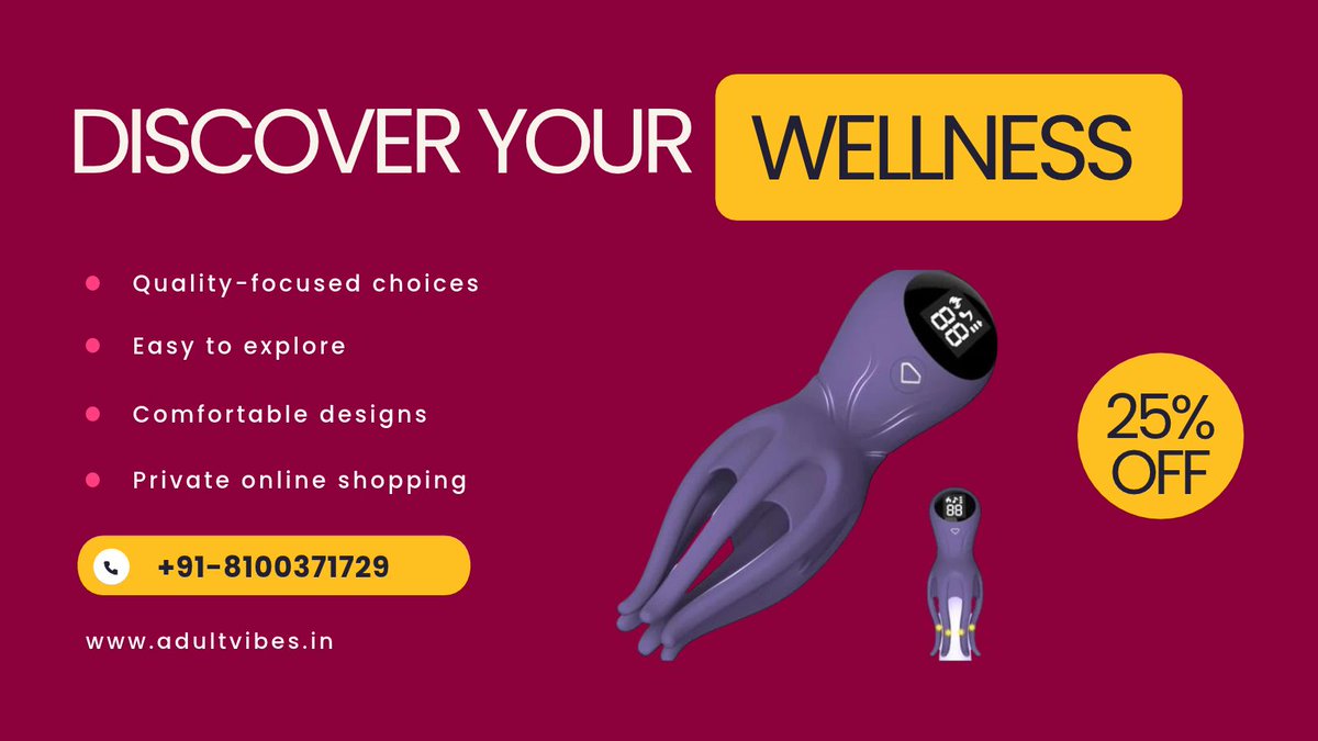 MadhyaS's tweet photo. Explore male sex toy in Siliguri at https://t.co/dhAdhLtWq3 and enjoy 25% OFF. Browse comfortably, check product details, and shop privately online.

WhatsApp:- +918100371729
Visit:- https://t.co/bewGWTXvcV

 #Adultvibes #malegoals #MaleWellness #Siliguri #25Off https://t.co/RYRTTAQ6t9