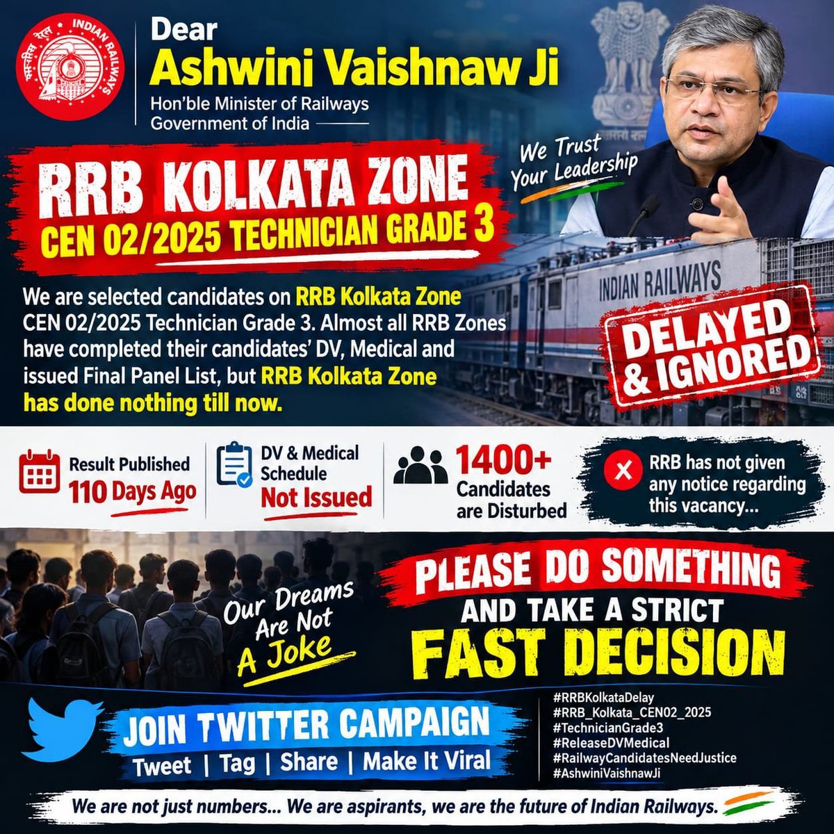 Sintu_Yadav39's tweet photo. #RRB_Kolkata_Release_Full_DV_Schedule_CEN02_2025 https://t.co/wgaJJdpUIs