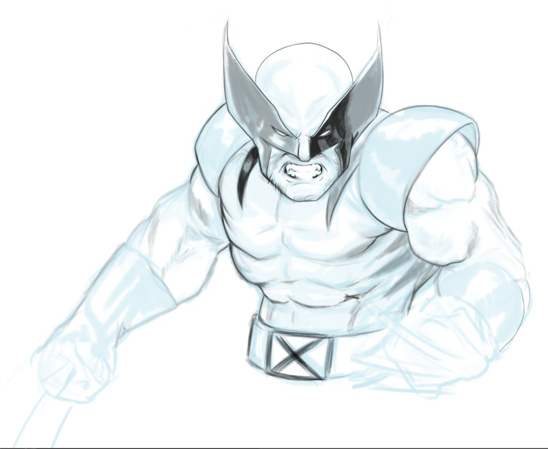Meta_Abe's tweet photo. I scored a Wolverine commission, HERE WE GO!! #marvel #MARVELTōkon #xmen https://t.co/pTNgheXh4J
