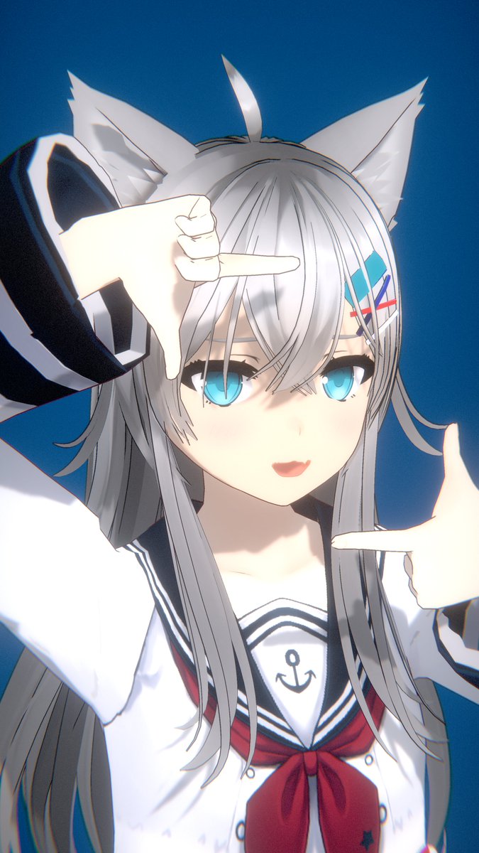 yassann3340's tweet photo. 👉️
　　　👈
#VRoid 
#VrmPosingDesktop https://t.co/gr1ikdjPQ4