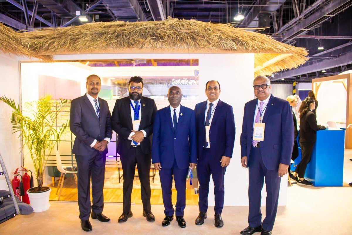 visitmaldivesco's tweet photo. Day 1 at ATM Dubai wraps up on a strong note! A day of meaningful conversations, new connections and opportunities for the Maldives. With two more days ahead, we’re looking forward to more conversations and partnerships. https://t.co/v3OtmzXOus