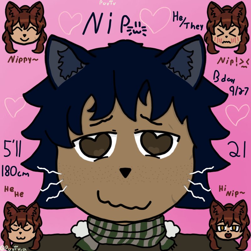 Poviv_Tweets2's tweet photo. Meet Nip!! Hes another LWT/NWT oc and he's sap's boyfriend!!

#art #ocart #nomnomnami #namiverse #lonelywolftreat #nightwithtimber #shipart https://t.co/2X9650tOxK