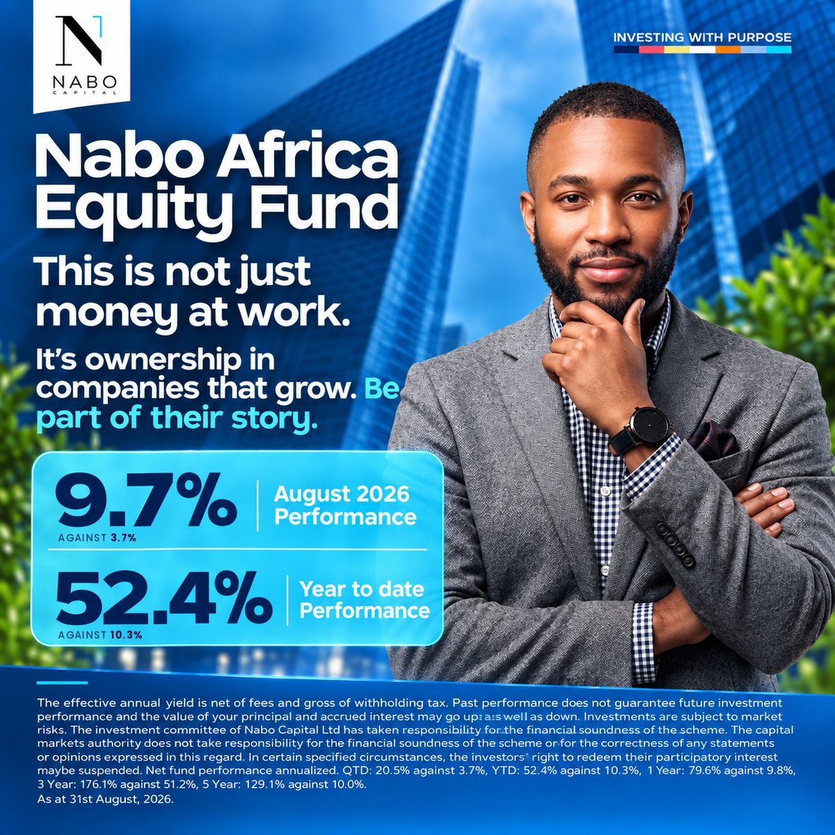 NaboCapital's tweet photo. Stop being only a customer of the African economy. Become an owner of it.
Talk to us on 0709368700 or email us on invest@nabocapital.com. Let's show you what this fund can do!
#EquityFund #InvestInGrowth #InvestingWithPurpose #NaboCapital https://t.co/PkRIlZDcz2